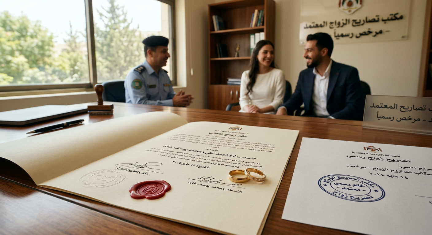 مكتب تصاريح زواج معتمد — ما الفرق بين المكاتب الرسمية والوسطاء غير الموثوقين؟